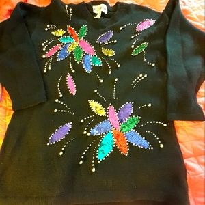 Holiday long sleeved beautifully Sweater